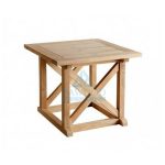 DTCS-034 Square Outdoor Teak Side Table-Jepara Teak Outdoor Indonesia Furniture