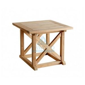 Square Outdoor Teak Side Table
