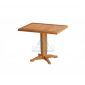 Square Round Leg Teak Dining Table
