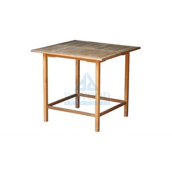 DTCS-036 Square Teak Bar Table-Jepara Teak Outdoor Indonesia Furniture Square Teak Bar Table