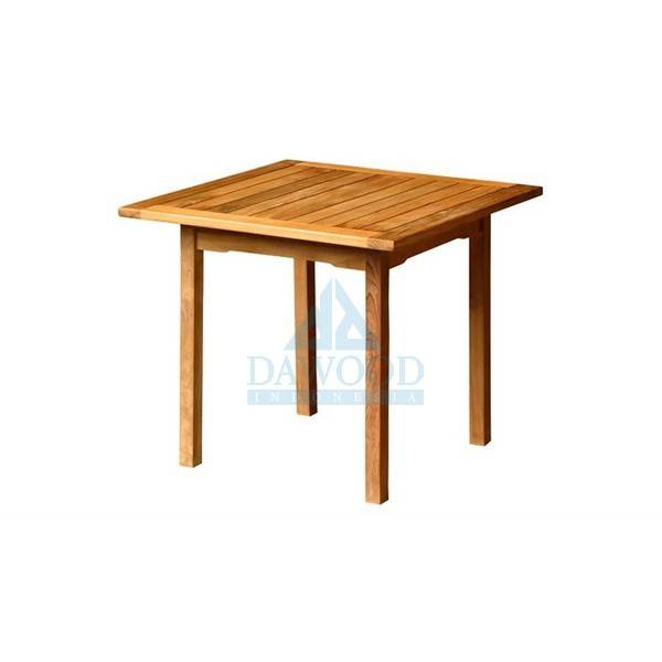 DTCS-037 Square Teak Caroline Dining Table-Jepara Teak Outdoor Indonesia Furniture Square Teak Caroline Dining Table