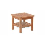 DTCS-038 Mana Square Table with shelf-Jepara Teak Outdoor Indonesia Furniture
