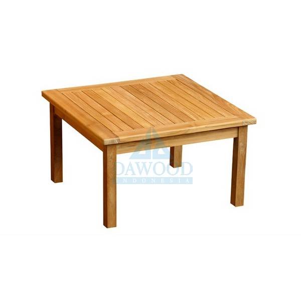 DTCS-042 Square Teak Jenewa Coffee Table-Jepara Teak Outdoor Indonesia Furniture Square Teak Jenewa Coffee Table