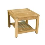 Square Teak Garden Side Table
