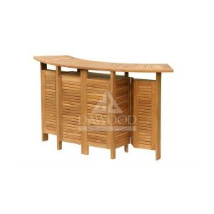 Counter Teak Bar Table