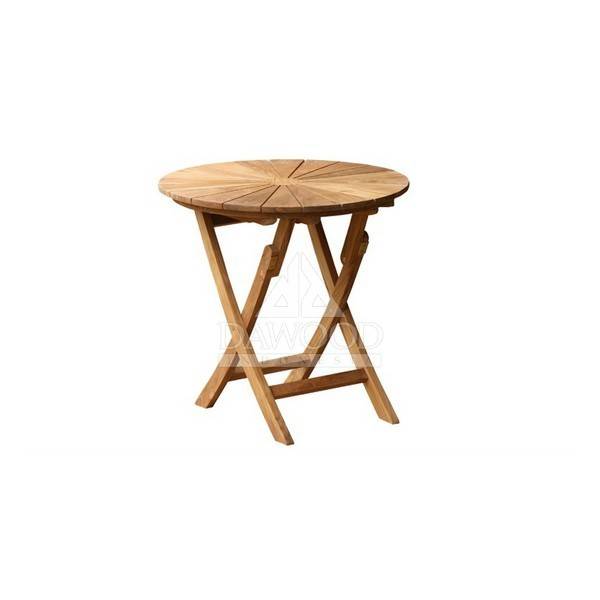 DTFN-003 Matahari Teak Small Folding Table 80X80X75cm-Jepara Teak Outdoor Indonesia Furniture Matahari Teak Small Folding Table