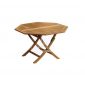 Octagonal Easy Teak Folding Table