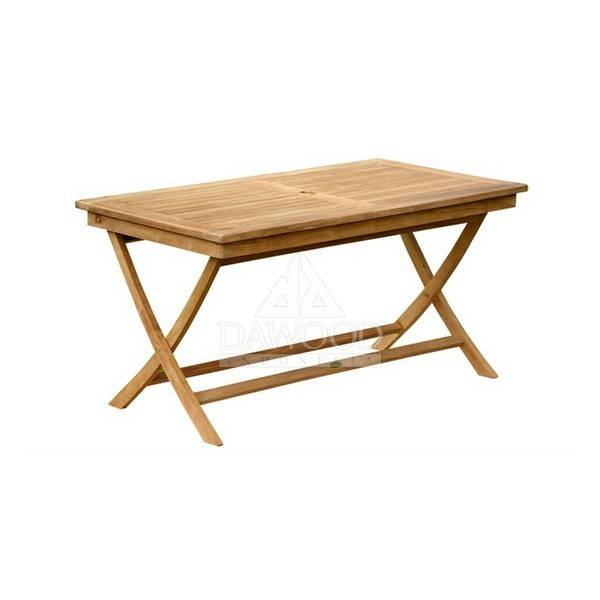 DTFN-012 Rectangular Teak Garden Folding Table 80X150X75cm-Jepara Teak Outdoor Indonesia Furniture Rectangular Teak Garden Folding Table
