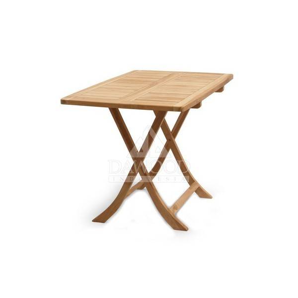 DTFN-018 Square Legur Teak Folding Dining Table 80X80X75cm-Jepara Teak Outdoor Indonesia Furniture Square Legur Teak Folding Dining Table