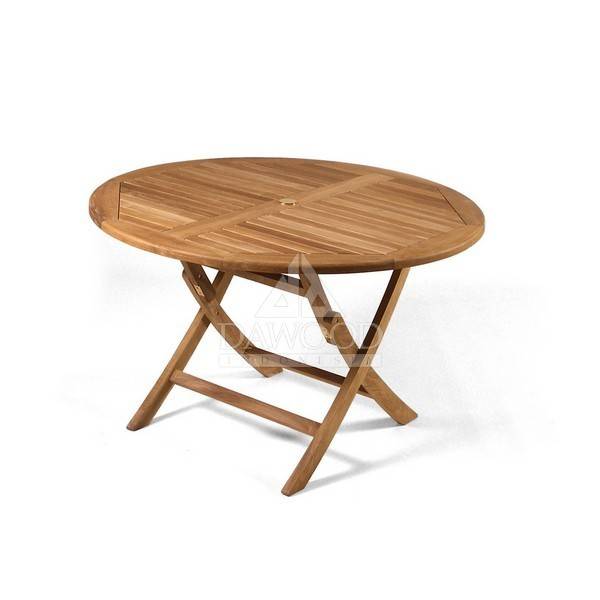 DTFN-034 Round Folding Table Dia.70 70X70X75cm-Jepara Teak Outdoor Indonesia Furniture Round Folding Table Dia.70
