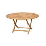 DTFN-039 Round Folding Table Dia.120 120X120X75cm-Jepara Teak Outdoor Indonesia Furniture