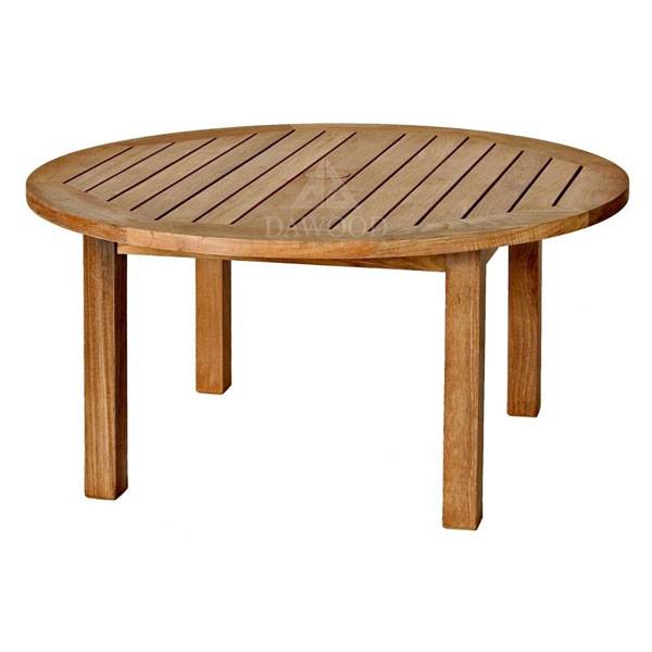 DTRO-002 Round Casual Teak Coffee Table Dia.120X75cm-Indonesia Furniture manufacturers Round Casual Teak Coffee Table
