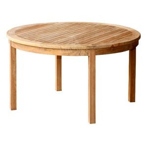 Round Casual Outdoor Teak Coffee Table