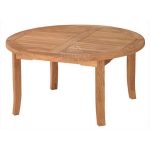DTRO-006 Round Teak Outdoor Patio Coffee Table Dia.100X75cm-Indonesia Furniture manufacturers