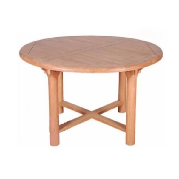 DTRO-013 Sasana Round Fixed Teak Table 150 Dia.150X75cm-Indonesia Furniture manufacturers Sasana Round Fixed Teak Table 150