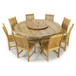 Modern-Round-8-Chairs-Teak-Outdoor-Dining-Set